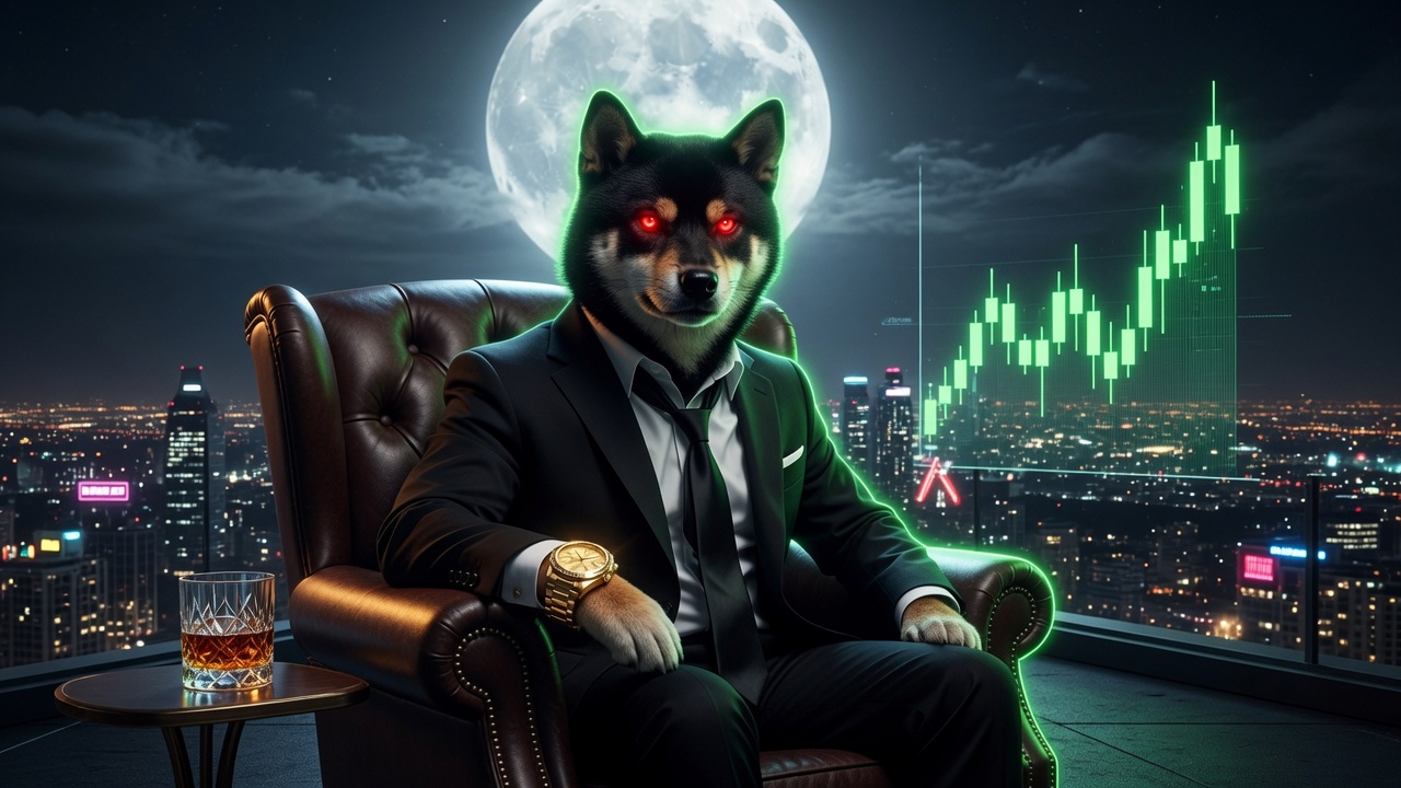 Black Shiba art