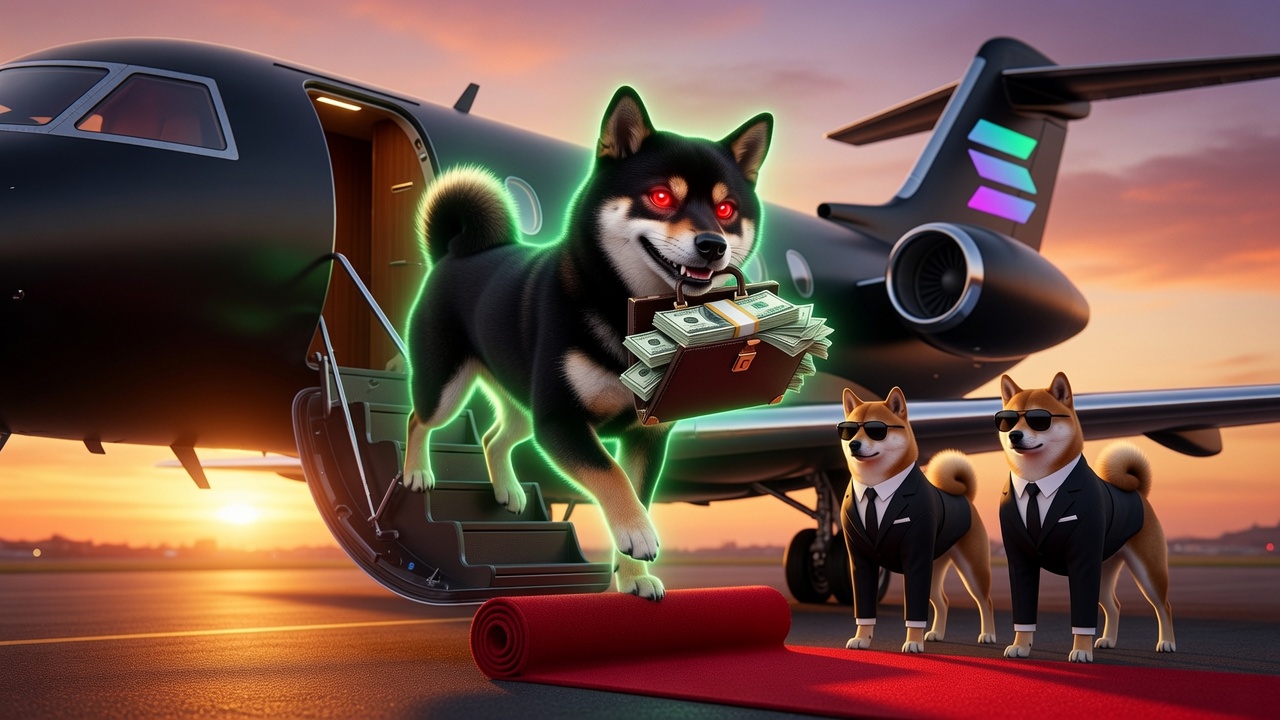 Black Shiba art