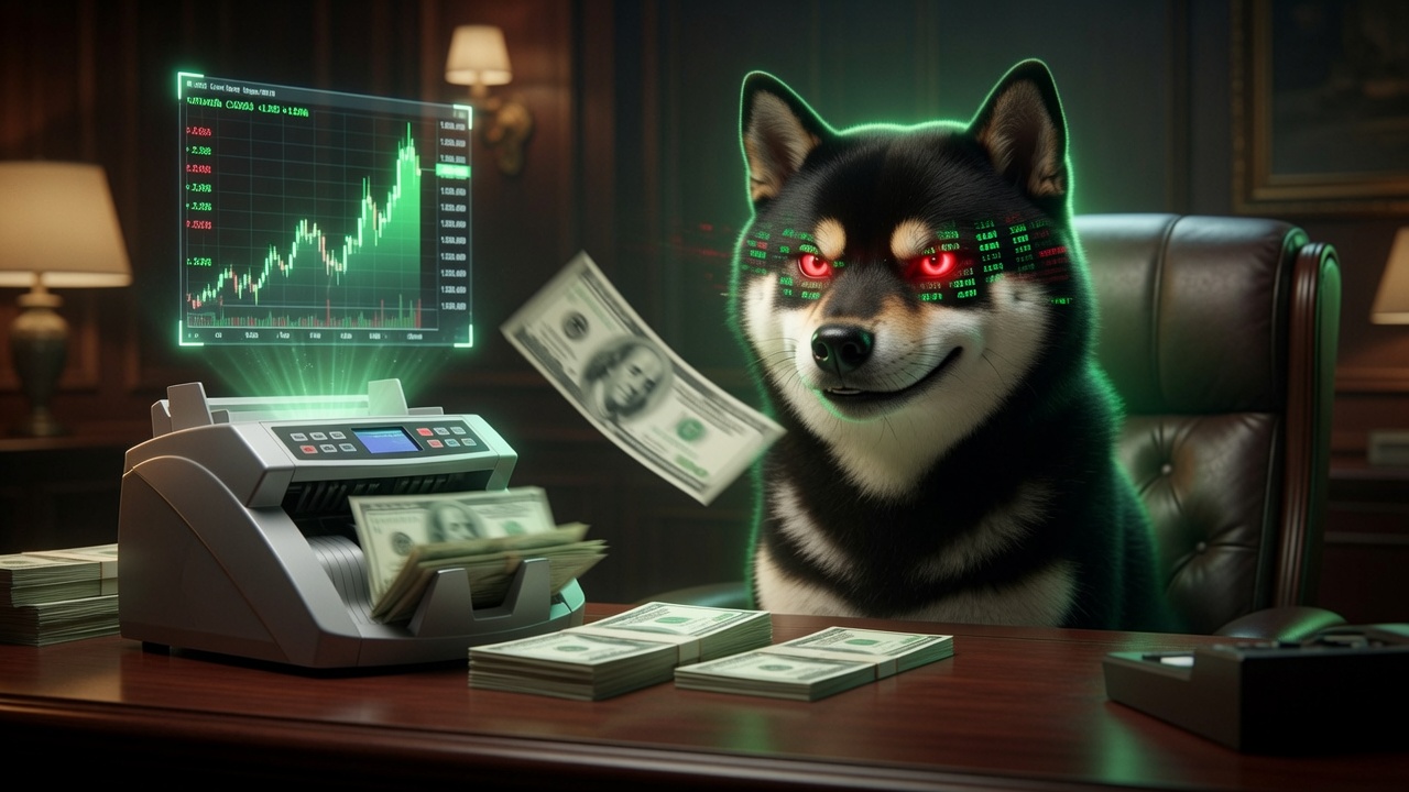 Black Shiba art