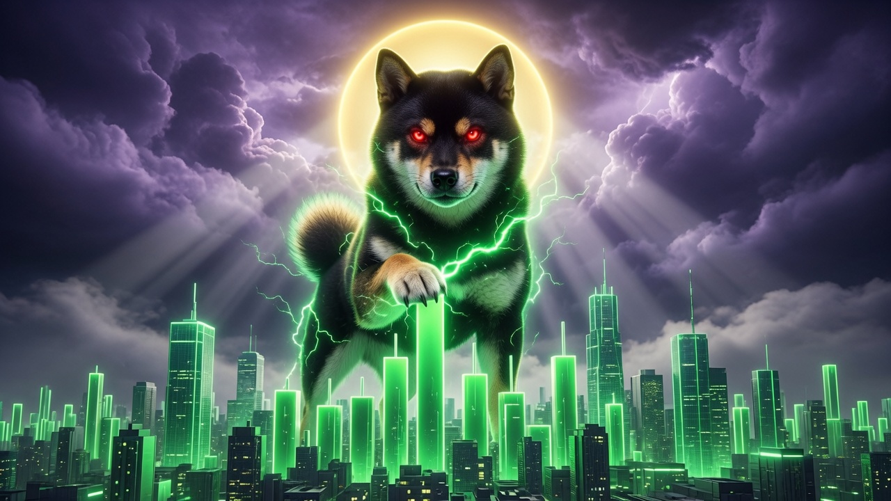 Black Shiba art